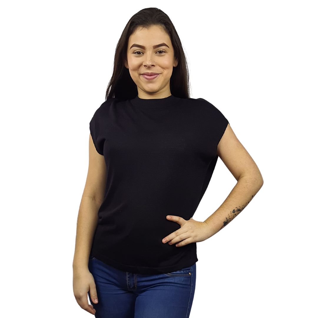 Blusa Vero Moda Negro Style DAN S/S KNIT(VMC-TP)