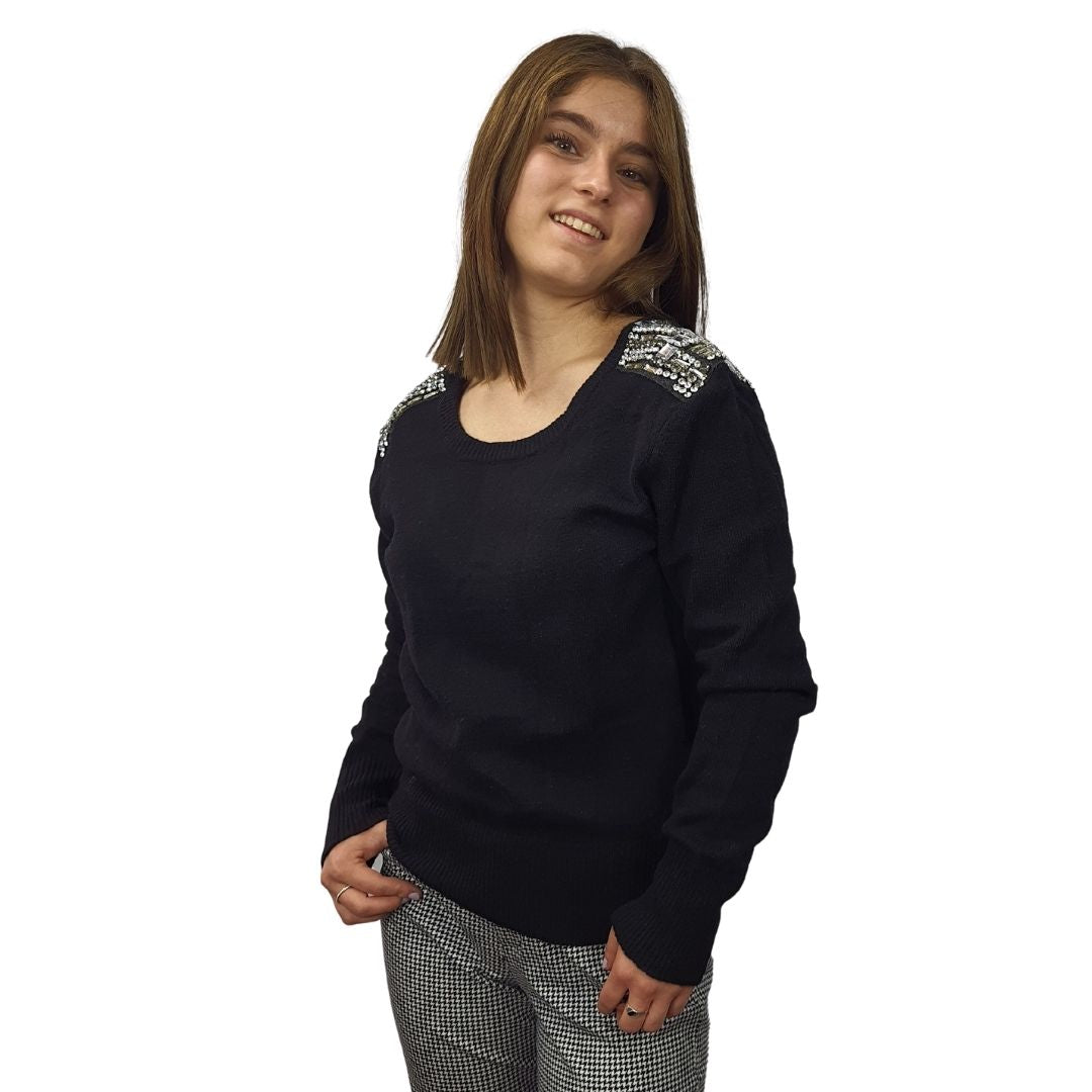 Sweater Rapsodia Clash Negro