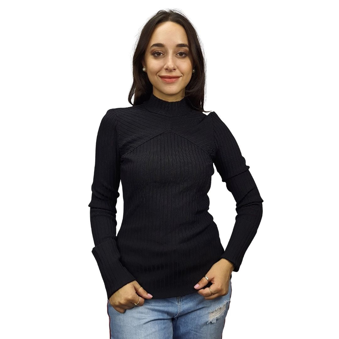 Sweater Vero Moda Negro Style KARINA L/S KNIT(VMC-UM)