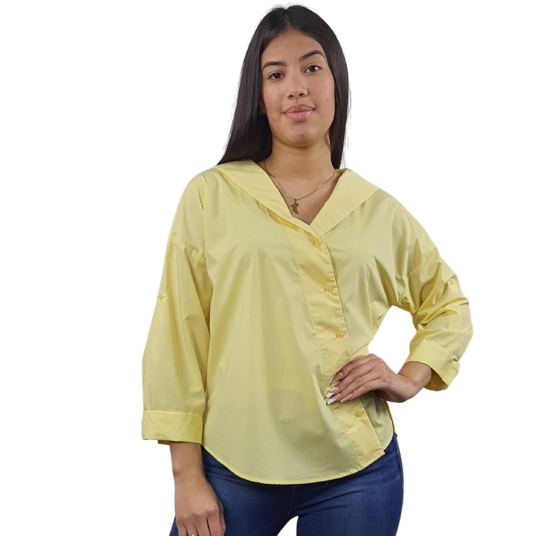 Blusa Vero Moda Amarillo Style COAST LOVE 3/4 SHIRT(FL)