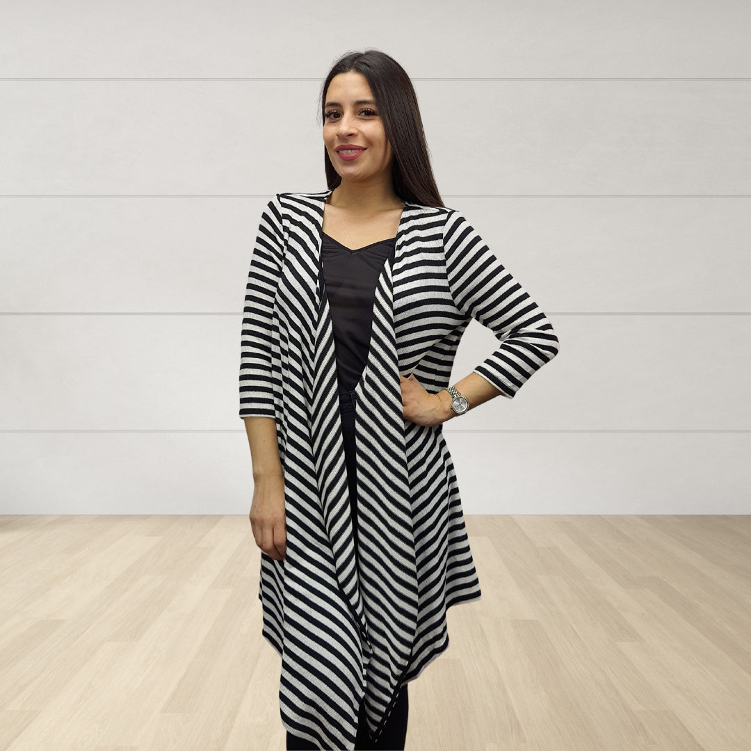 Tapado Vero Moda Negro Style NANA 3/4 LONG OPEN CARDIGAN(NL)