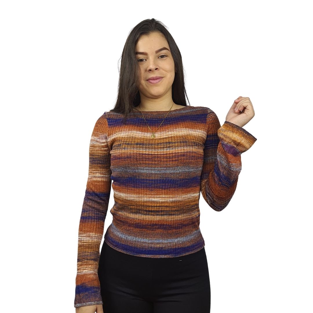 Blusa Vero Moda Marron Style SARAH L/S KNIT(EL)
