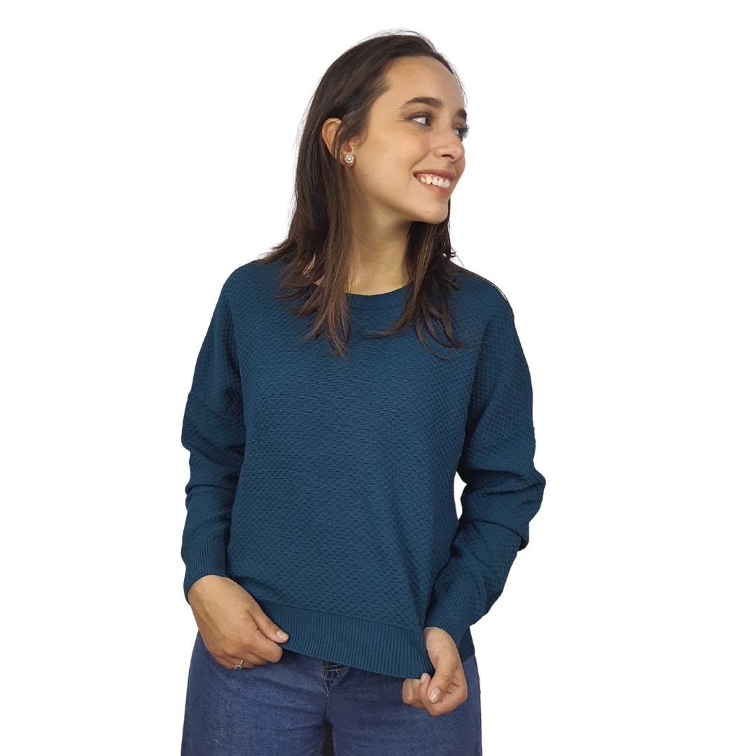 Sweater Vero Moda Verde Style POPCORN L/S KNIT(BN-EC-1)