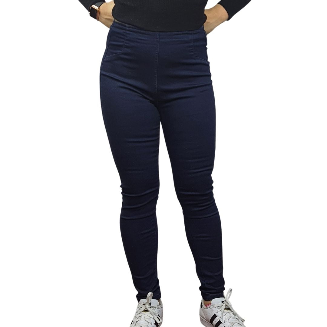 Jeans Vero Moda Azul Oscuro Style PRETTY HIGH WAIST 9/10 X-SLIM JEANS(BN-E