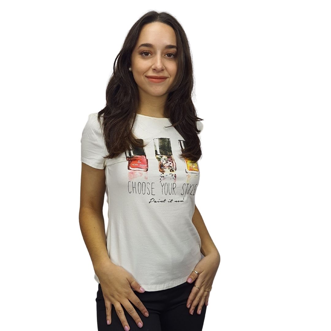Blusa Vero Moda Blanco Style EVA FITTED S/S TOP(TP-CS-2)