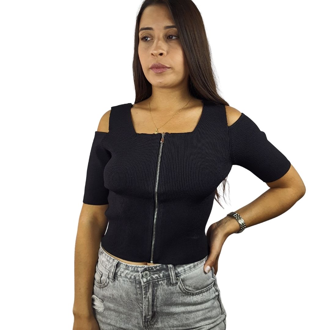Blusa Vero Moda Negro Style BEATA 1/2 KNIT(PM)