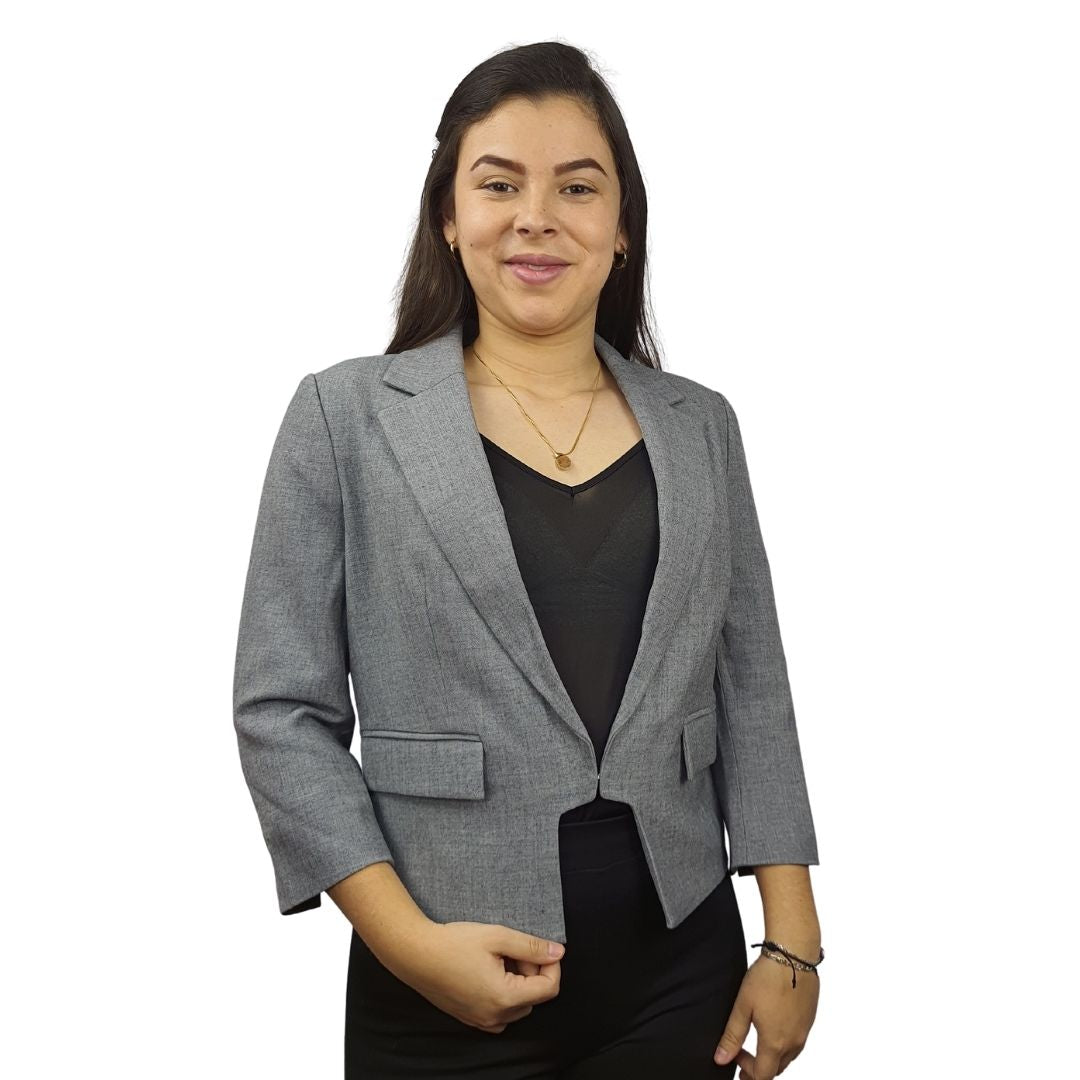 Blazer Vero Moda Gris Style MARTHA 3/4 BLAZER(EL)