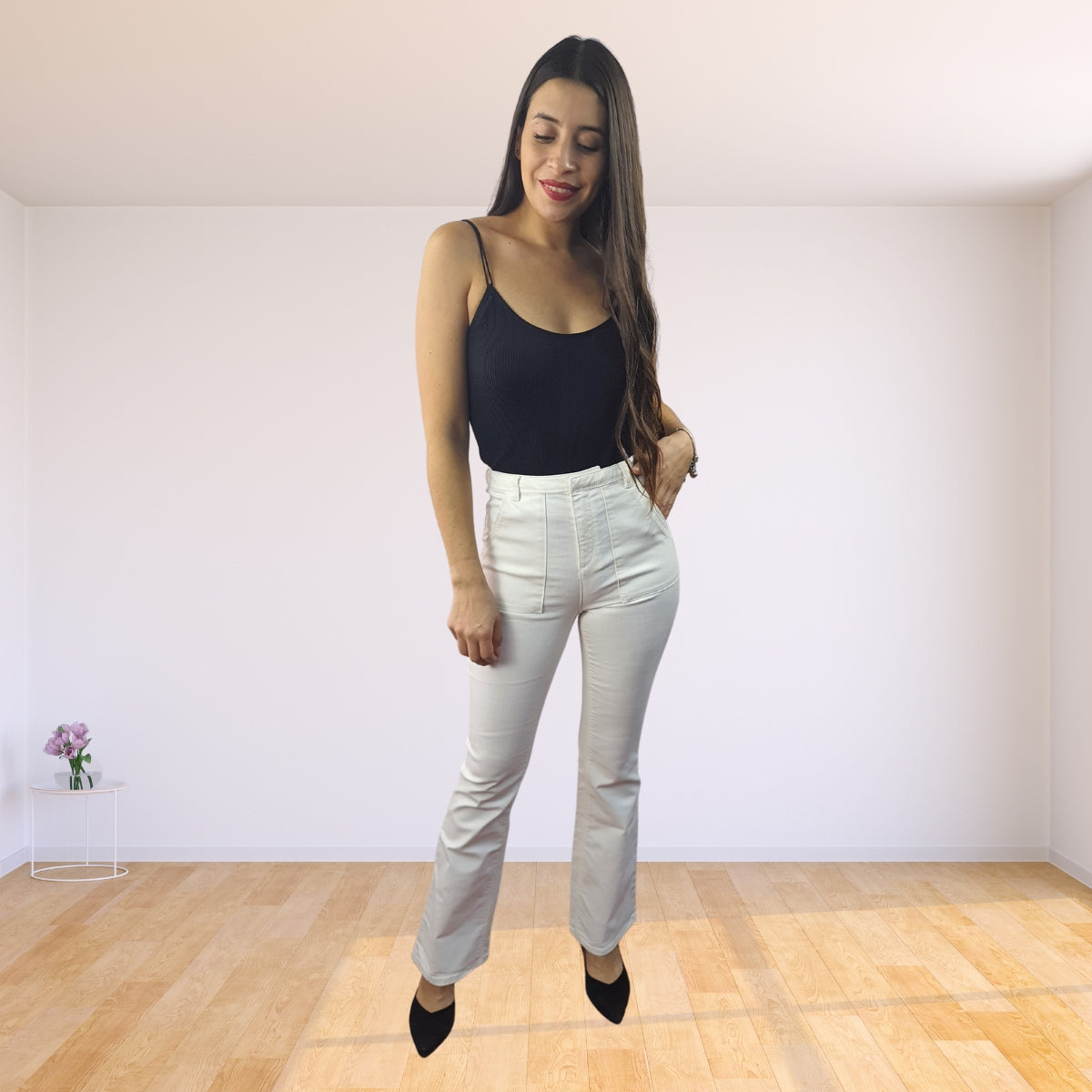 Jeans Vero Moda Blanco Style ZONE HIGH WAIST SB JEANS(BN-EC-2)