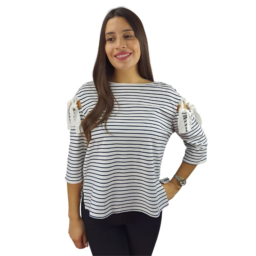 Polera Vero Blanco Style Moda STREAM 3/4 TOP(SL