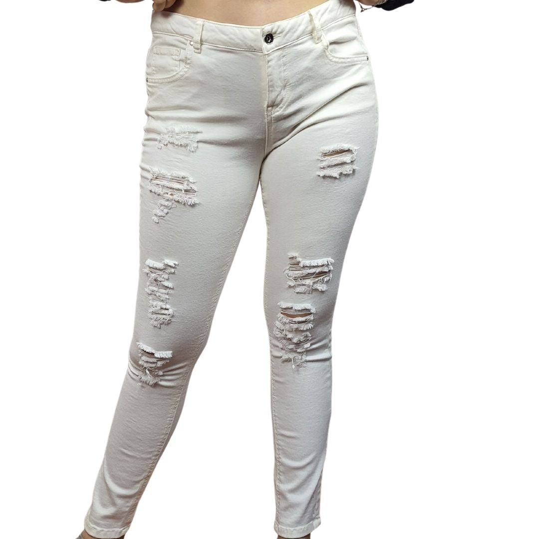 Jeans Vero Moda Blanco Style UNA 9/10 X-SLIM JEANS(PM-CT-2)