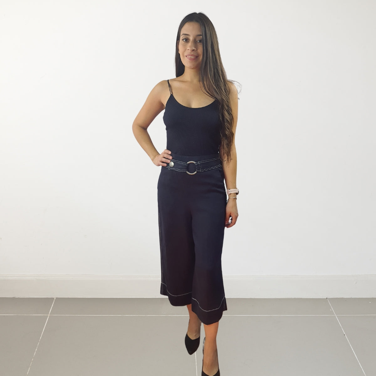 Pescador Vero Moda Azul Oscuro Style PURPLE 7/8 LOOSE PANTS(SD)
