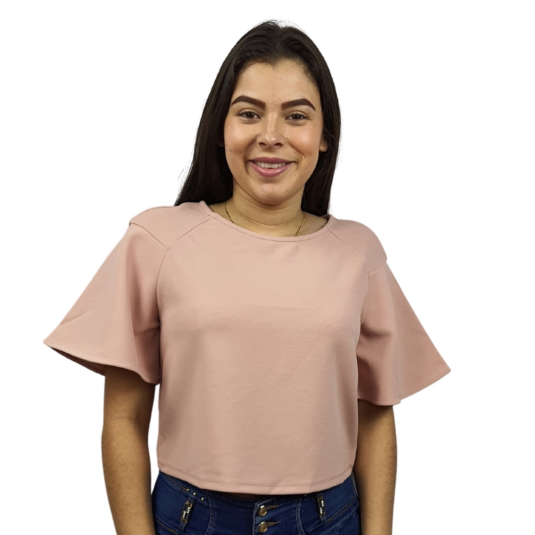 Blusa Vero Moda Rosa Vieja Style CAMILLE BOX S/S TOP(MP)