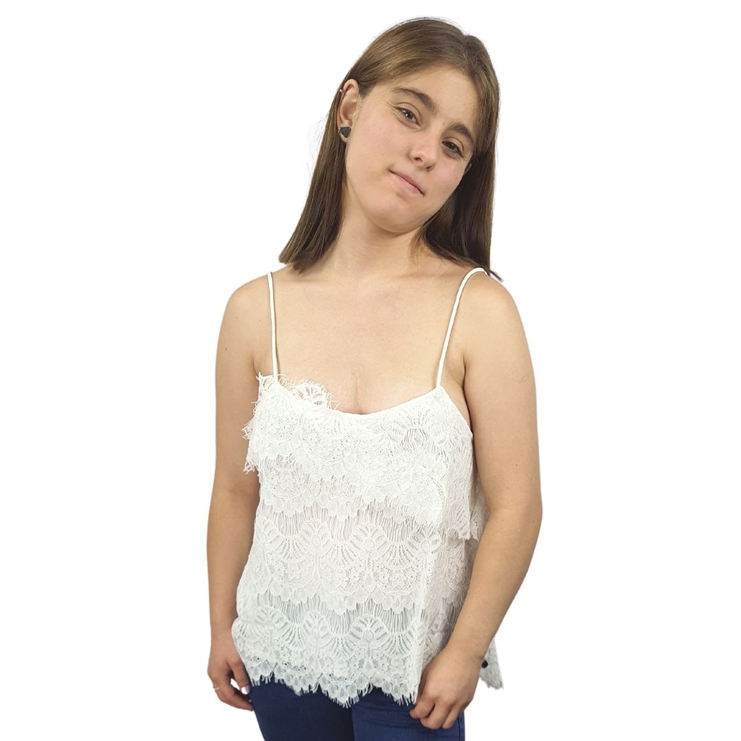 Blusa (Top) Rapsodia Pabiyan Blanco