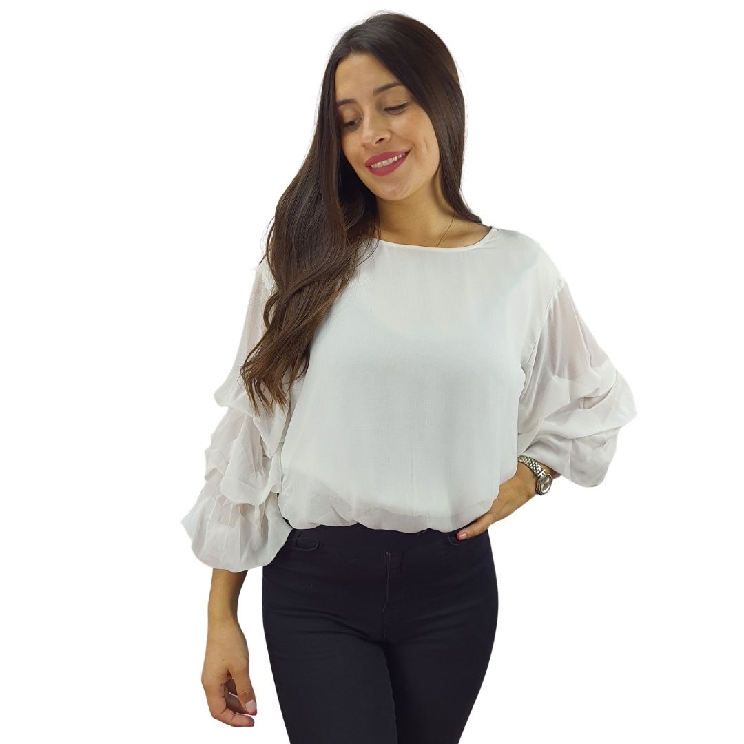 Blusa Vero Moda Blanco Style KYNA 1/2 TOP(VMC-SL)