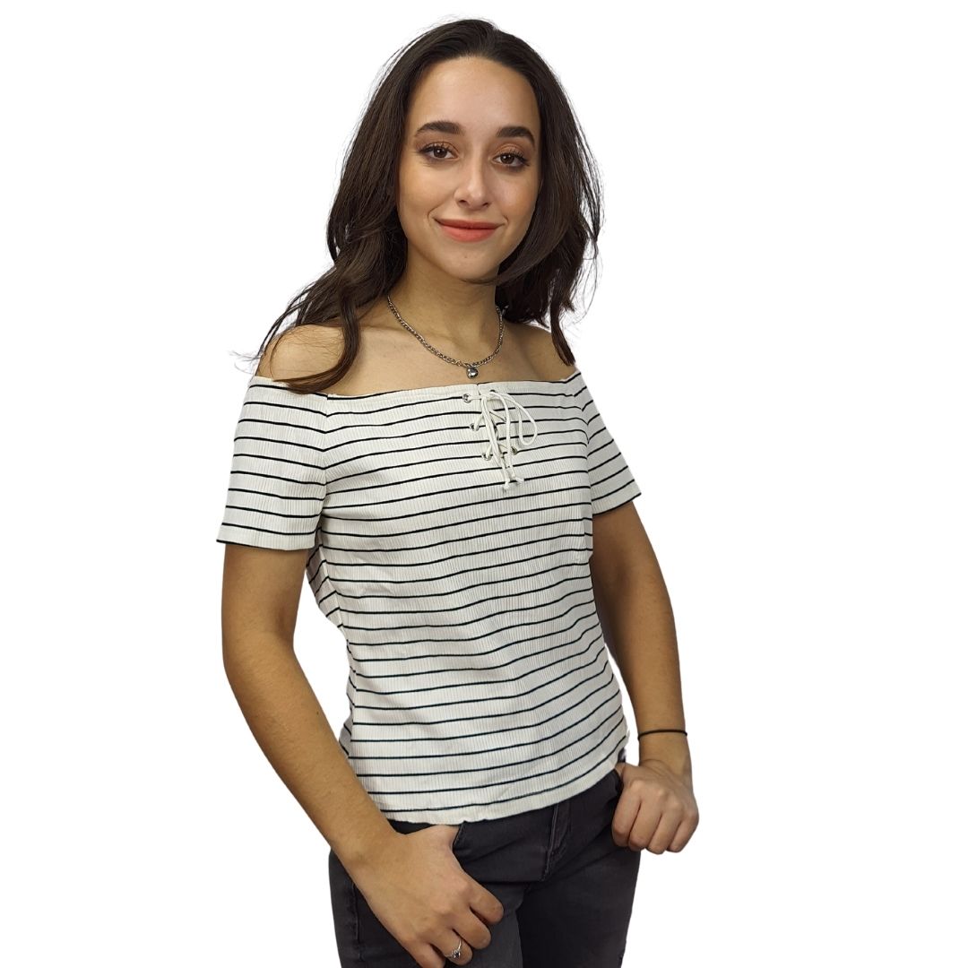 Blusa Vero Moda Blanco Style REBA S/S TOP(SD)