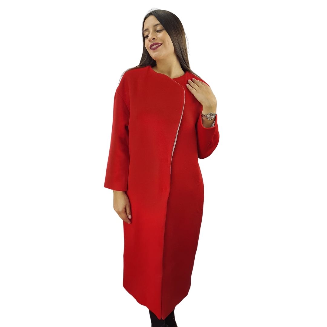 Blazer Vero Moda Rojo Style ESTELLE L/S WOOL COAT(NL)