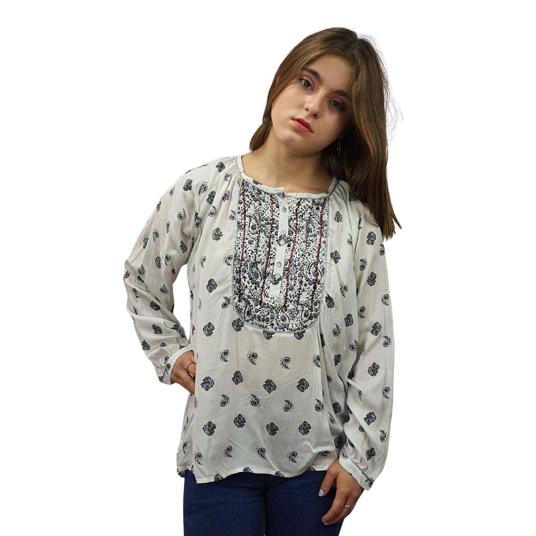 Blusa Rapsodia Zane Alik Blanco