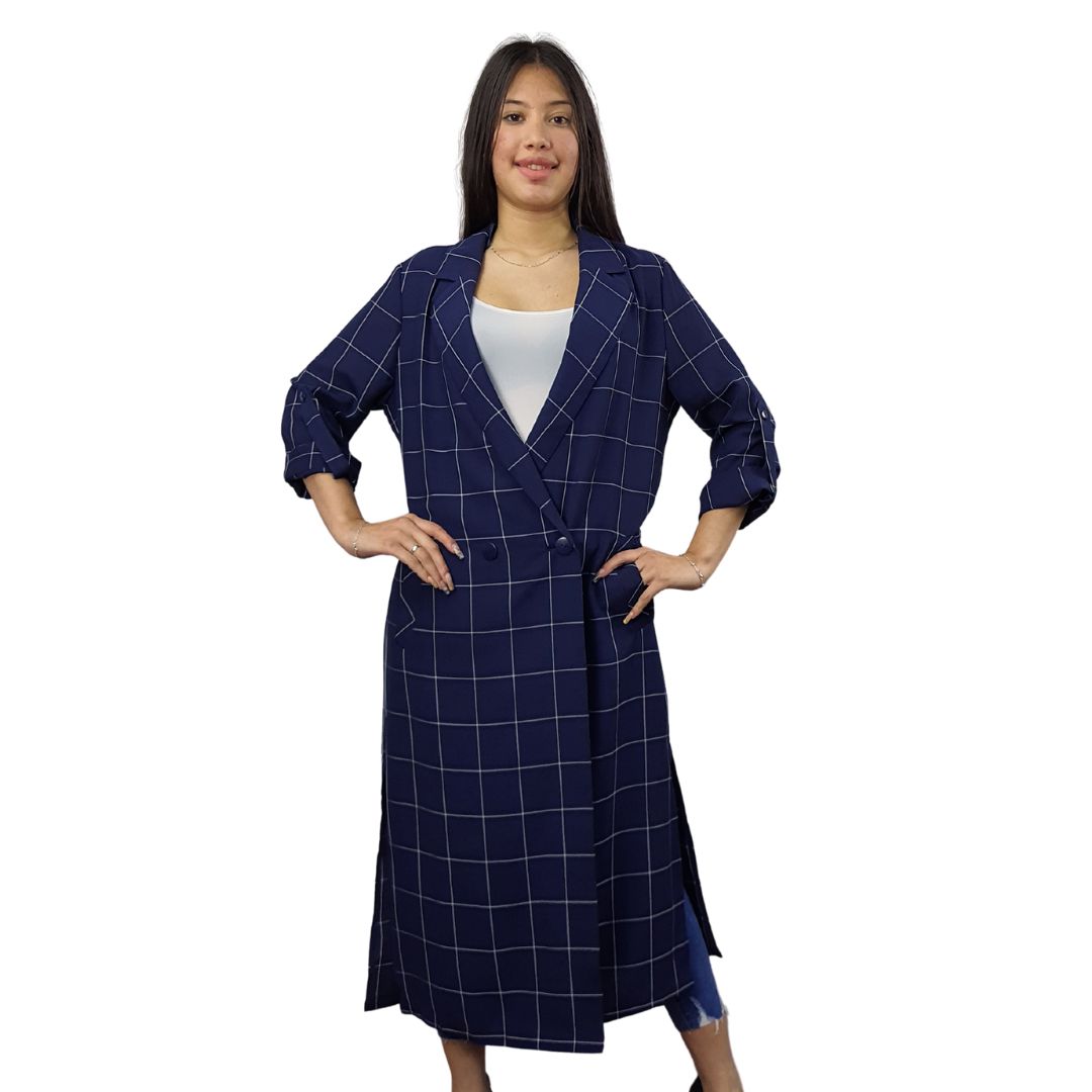 Blazer Vero Moda Azul Oscuro Style TARLY 3/4 BLAZER(VMC-MM)
