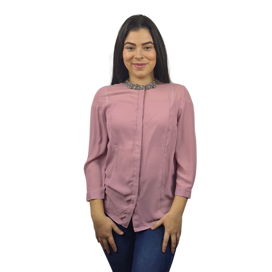 Blusa Vero Moda Rosa Vieja Style JASMINE 3/4 SHIRT(VMC-BN)