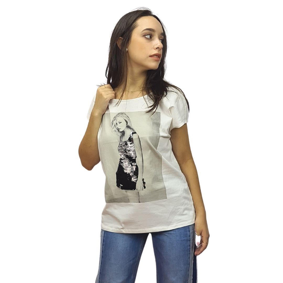 Polera Vero Moda Crema Style SALOME S/S TOP(NE-CT-2)
