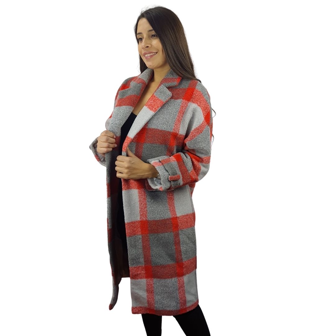 Tapado Vero Moda Gris Style SQUARE L/S WOOL COAT(LL)