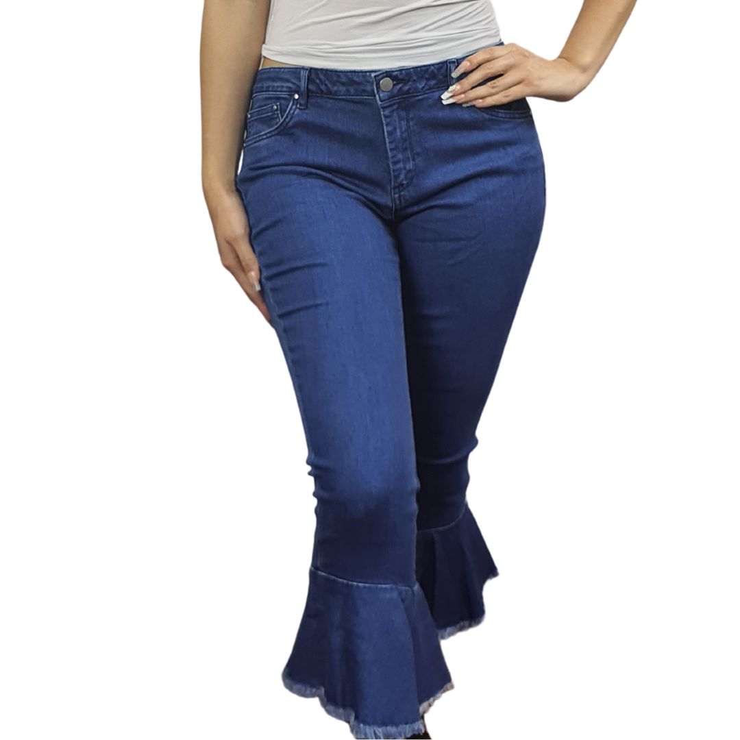 Jeans Vero Moda Azul Style FLUR 7/8 FASHION FIT JEANS(TP)