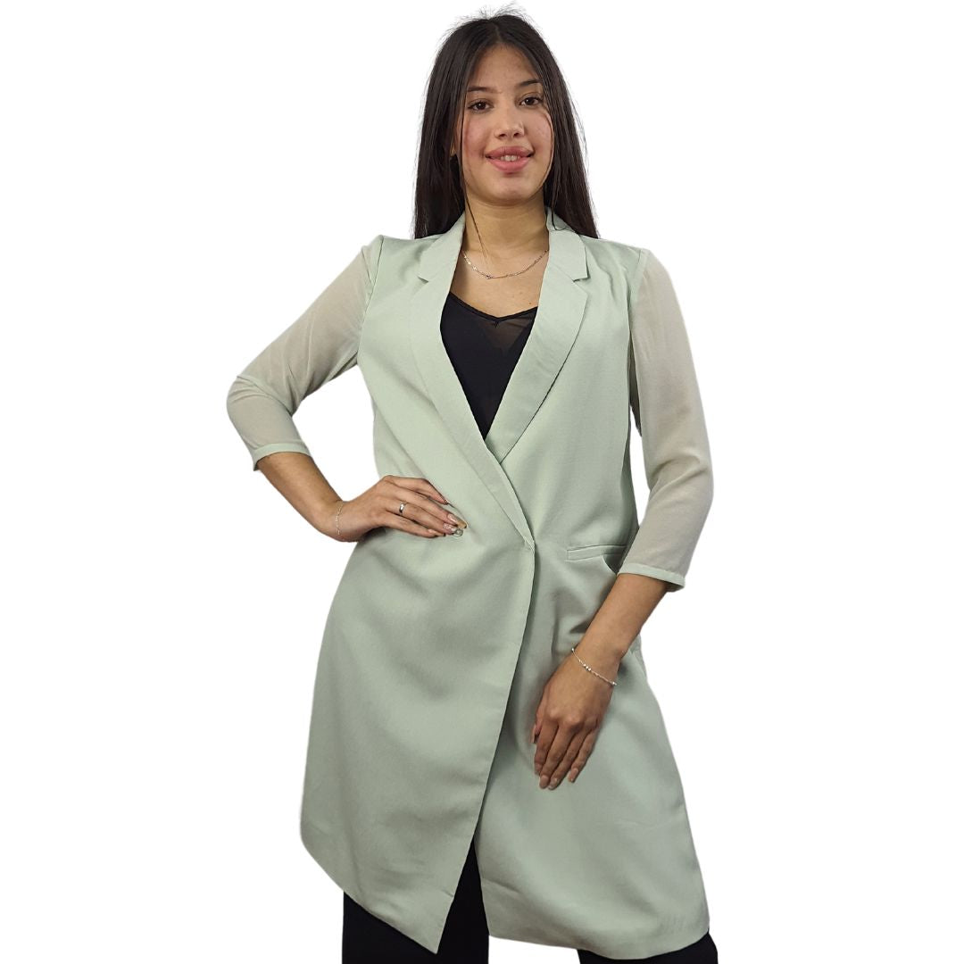 Blazer Vero Moda Verde Style URIAH 3/4 BLAZER(TP)