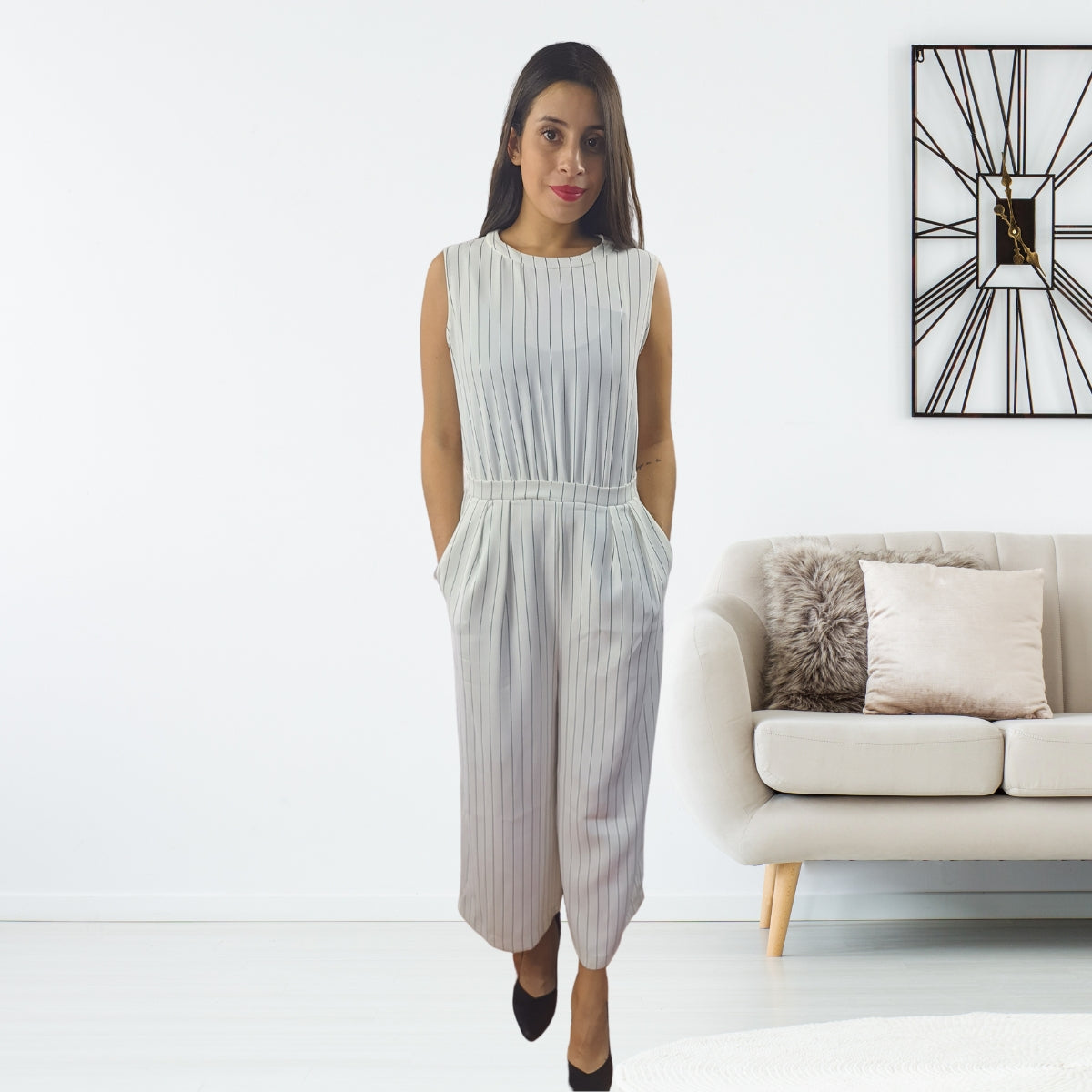 Entero Vero Moda Blanco Style GREAT 7/8 LOOSE CATSUIT(PM-ET-2)