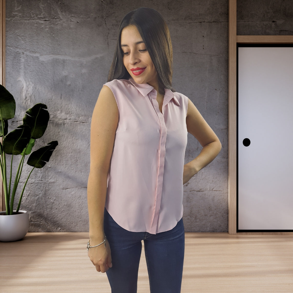 Blusa Vero Moda Rosa Vieja Style AIMEE S/L SHIRT(NN)