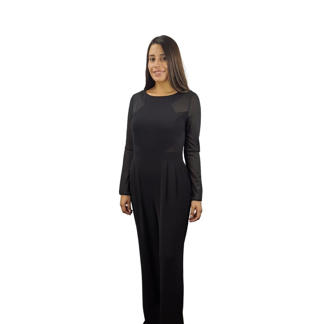 Entero Vero Moda Negro Style AIMEE FLARE CATSUIT(BN-ET-3)