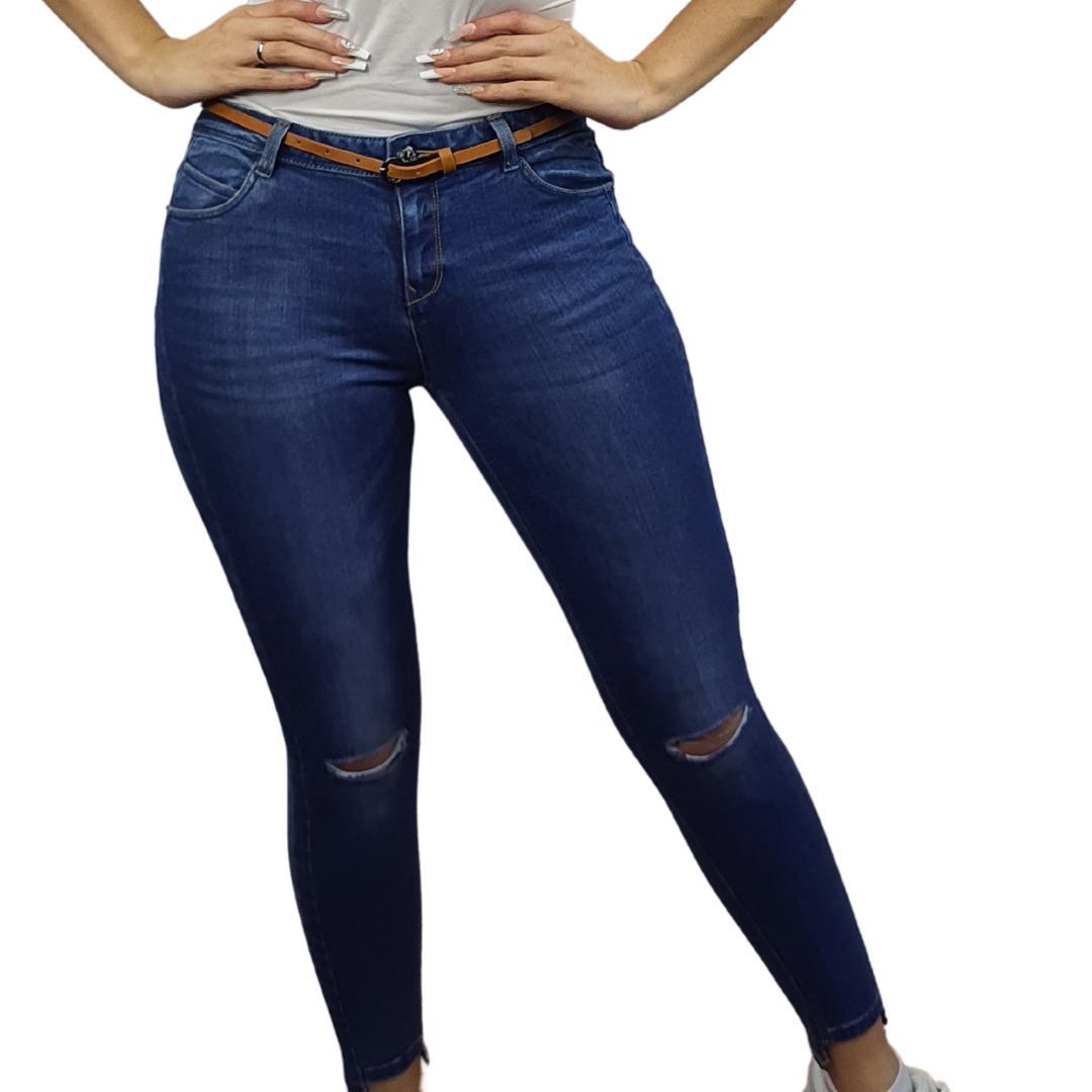 Jeans Vero Moda Azul Style ALVIN 9/10 LW X-SLIM JEANS(CP)