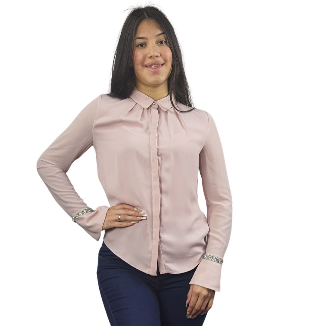 Blusa Vero Moda Rosa Vieja Style VIVIAN L/S SHIRT(VMC-UR)