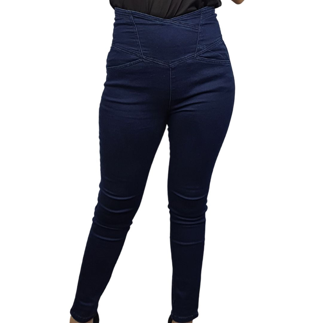 Jeans Vero Moda Azul Oscuro Style EC CROSS HW 9/10 X-SLIM JEANS(NL)