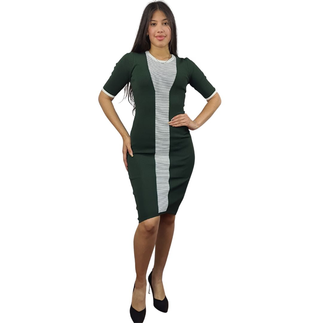Vestido Vero Moda Verde Style ANTI 1/2 KNIT DRESS(VMC-PM-ET-2)