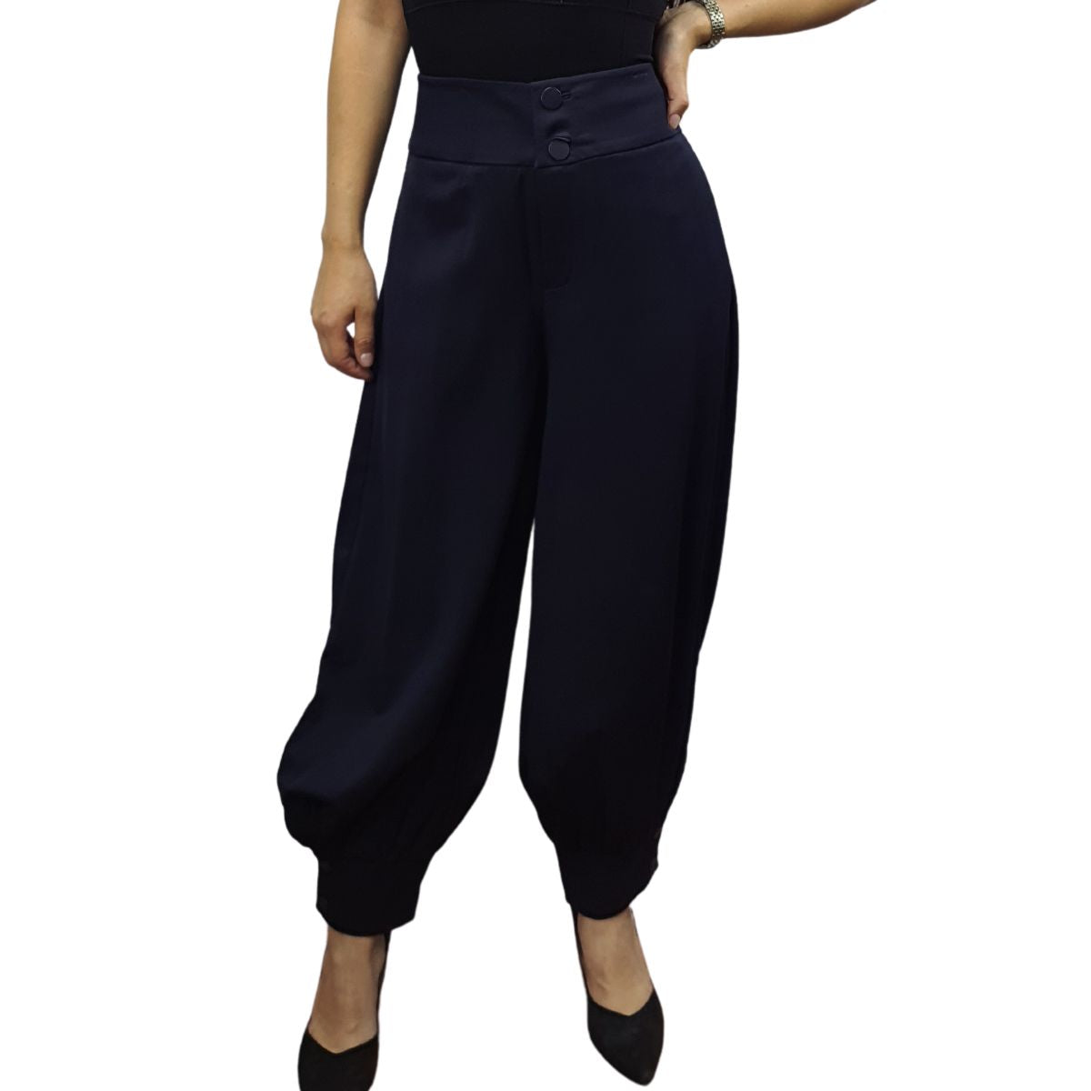 Pantalon Vero Moda Negro Style ALEX 9/10 LOOSE PANTS(VMC-FL)
