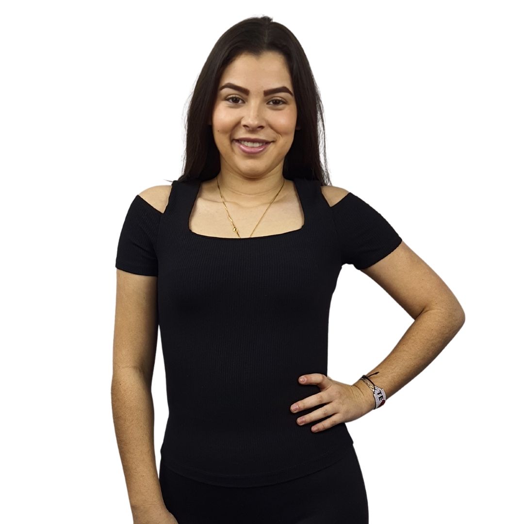 Blusa Vero Moda Negro Style ULA S/S TOP(TP-ET-2)