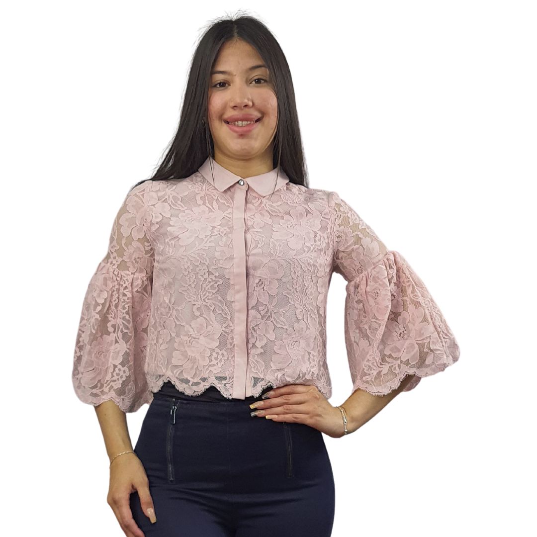 Blusa Vero Moda Rosa Vieja Style WEST 3/4 SHIRT(NR)