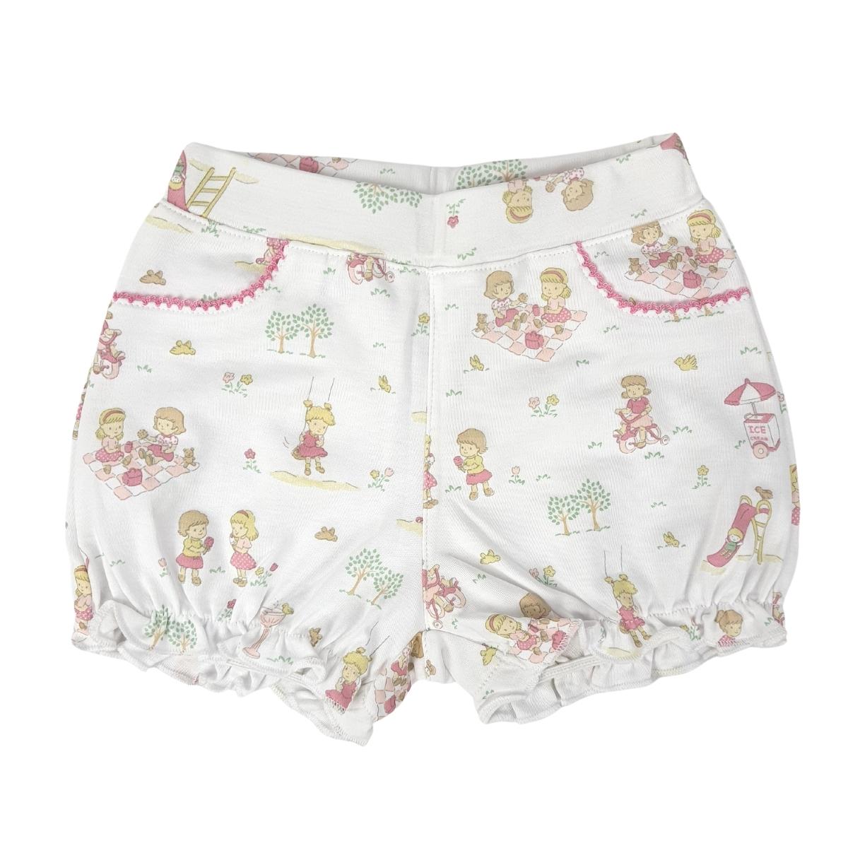 Short Babycottons At The Park Blanco Rosa