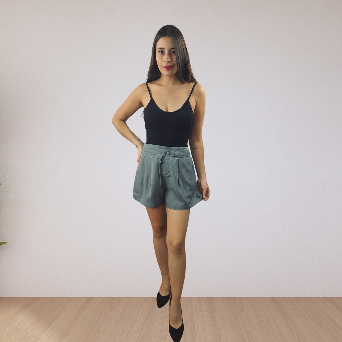 Short Vero Moda Verde Claro Style SHANGHAI SOFT SHORTS(LL)