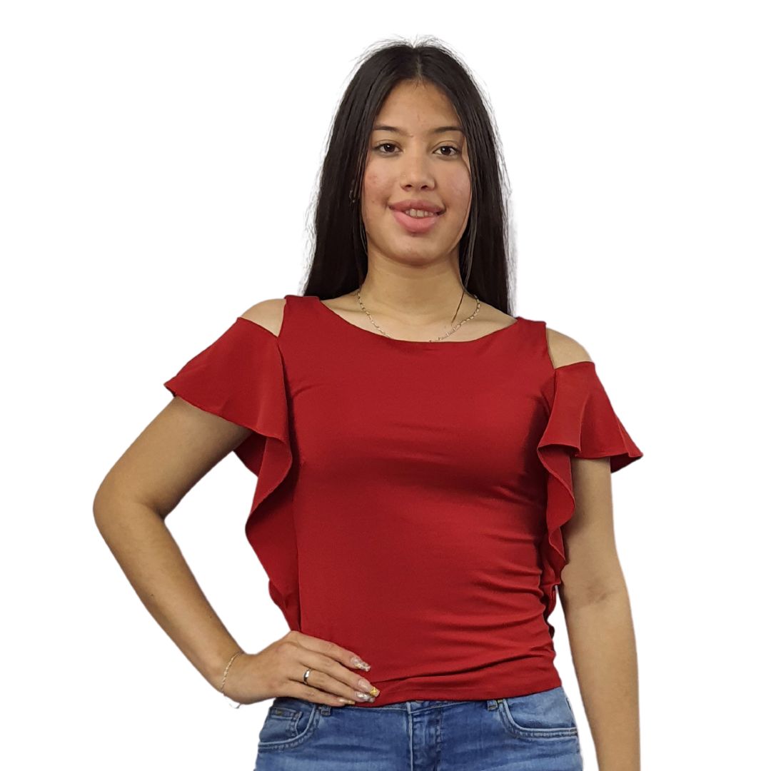 Blusa Vero Moda Burdeo Style VANN S/S TOP(HH)