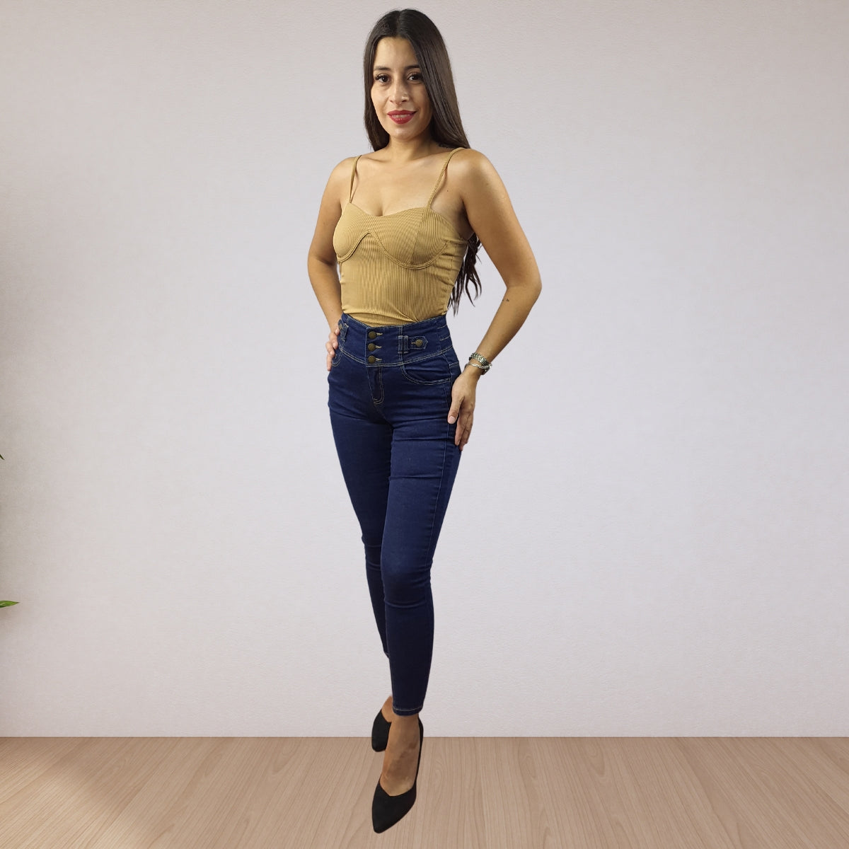 Jeans Vero Moda Azul Oscuro Style DANISH HW X-SLIM JEANS(BT)