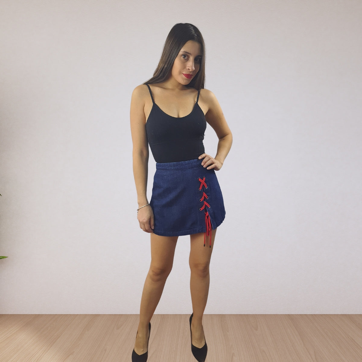 Short Vero Moda Azul Oscuro Style GRATITUDE HW DENIM SHORTS(FL)