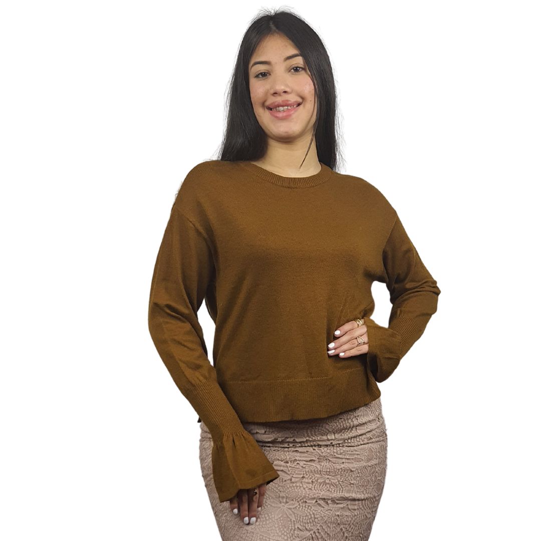Sweater Vero Moda Marron Style TEDDY L/S KNIT(BJ)