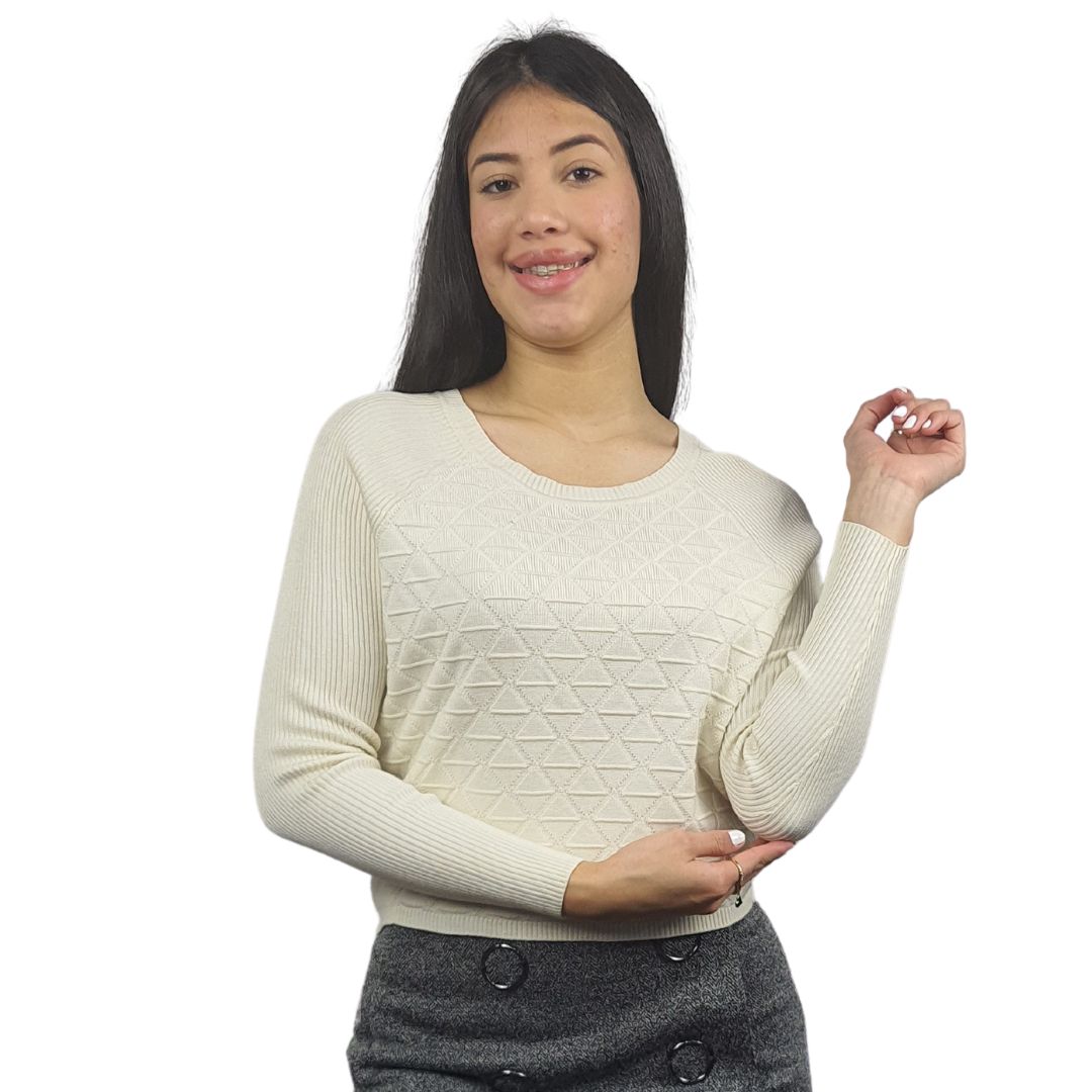 Sweater Vero Moda Blanco Style LUCY L/S KNIT(UM)