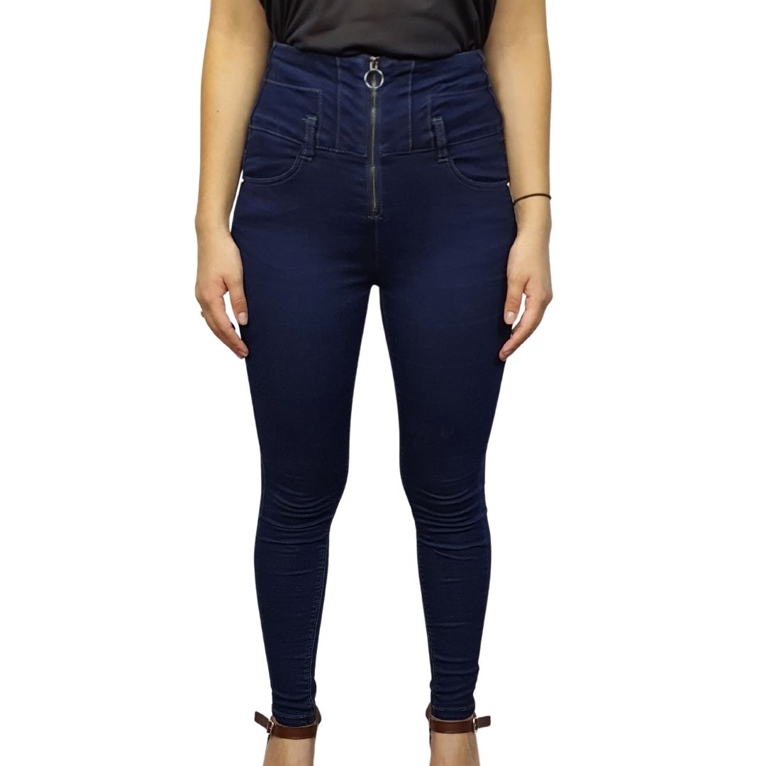Pantalon Vero Moda Azul Style ZENOBIA IVAN 9/10 HW X-SLIM JEANS(NR)