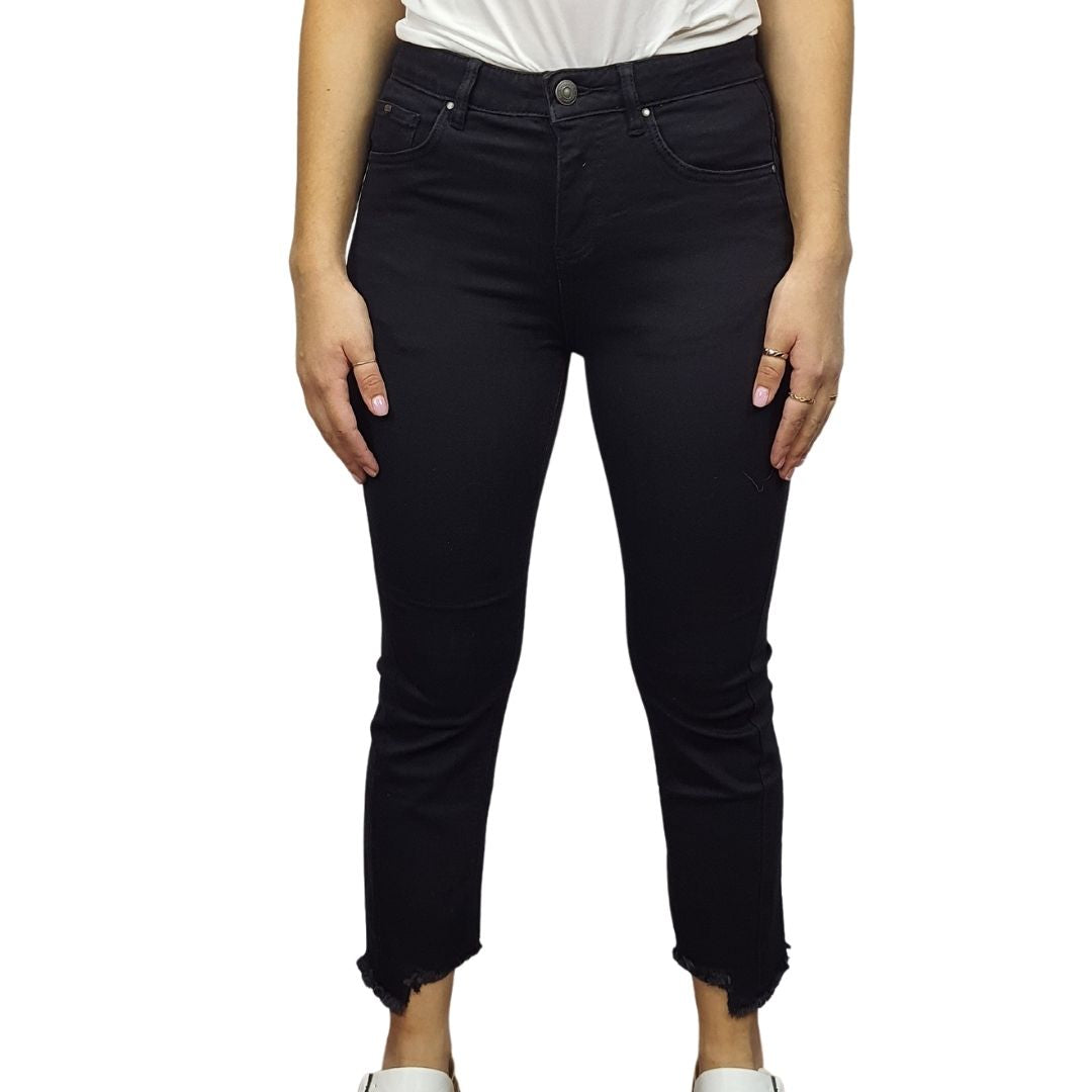 Pantalon Vero Moda Negro Style VISION 9/10 MW SB JEANS(NC)
