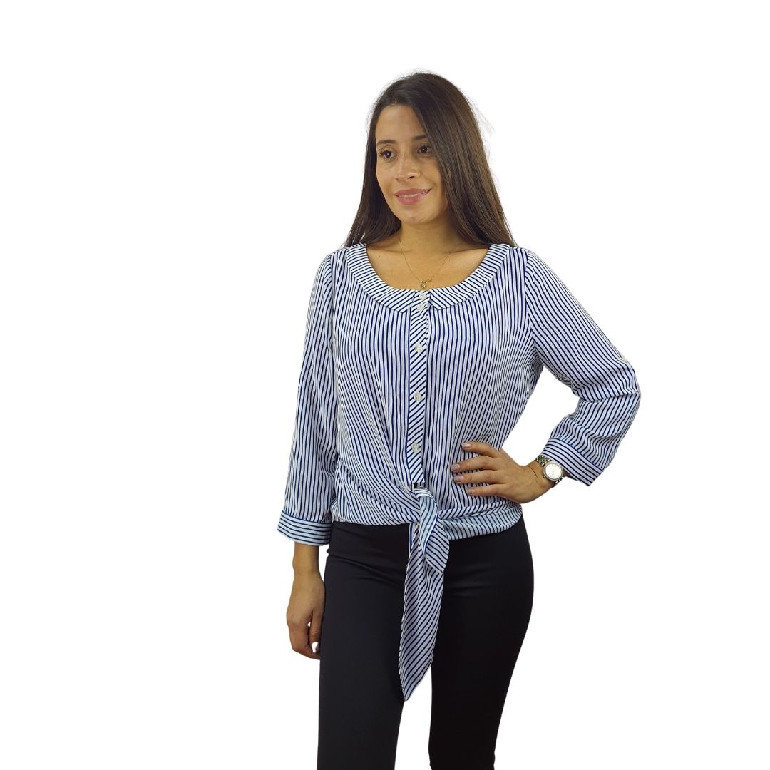 Blusa Vero Moda Azul Style CITY CUTE 3/4 SHIRT(TP)