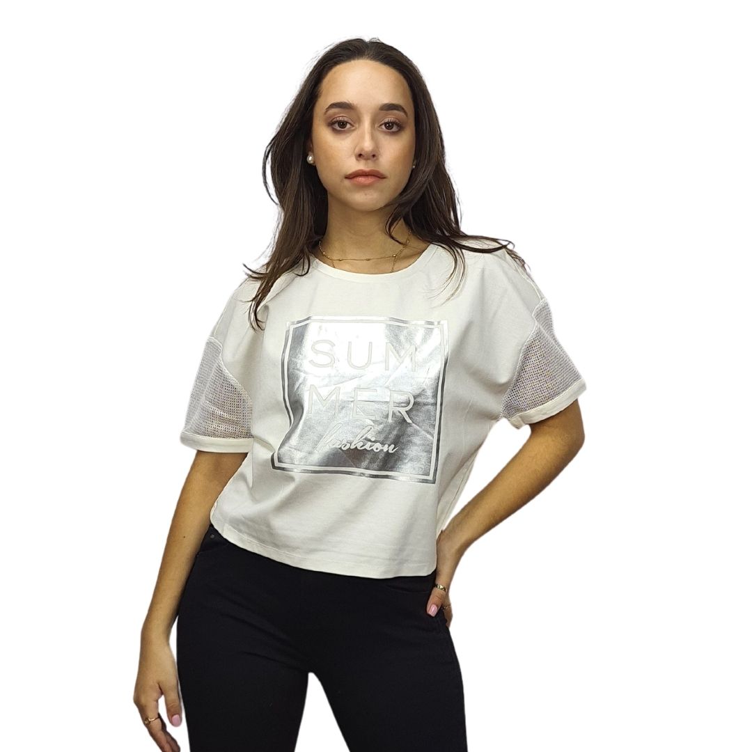 Blusa Vero Moda Blanco Style TYPES S/S TOP(NE-CT-2)
