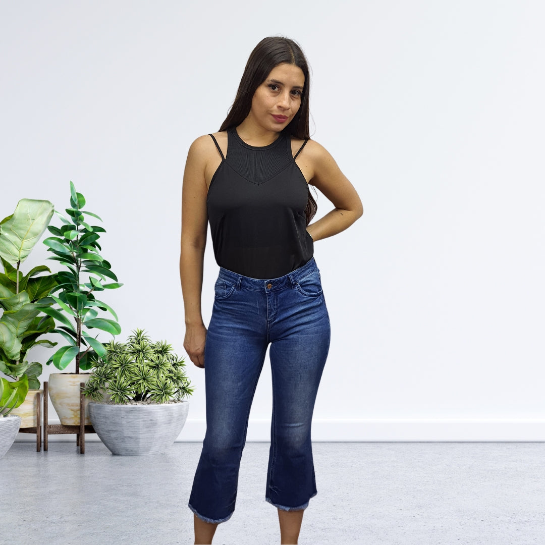 Jeans Vero Moda Azul Claro Style FLOWER 7/8 SB JEANS(HH)