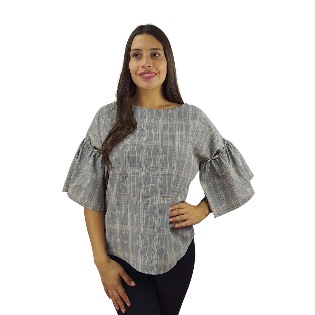 Blusa Vero Moda Gris Style AIMEE 44593 TOP(LL)